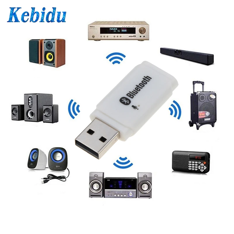 Беспроводной мини адаптер Kebidu с usb портом и приемником Bluetooth 5 0 стереосистема для