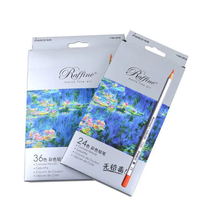 36 Смешанные Цвет карандашный рисунок плотник карандаш для студентов Art поставок |