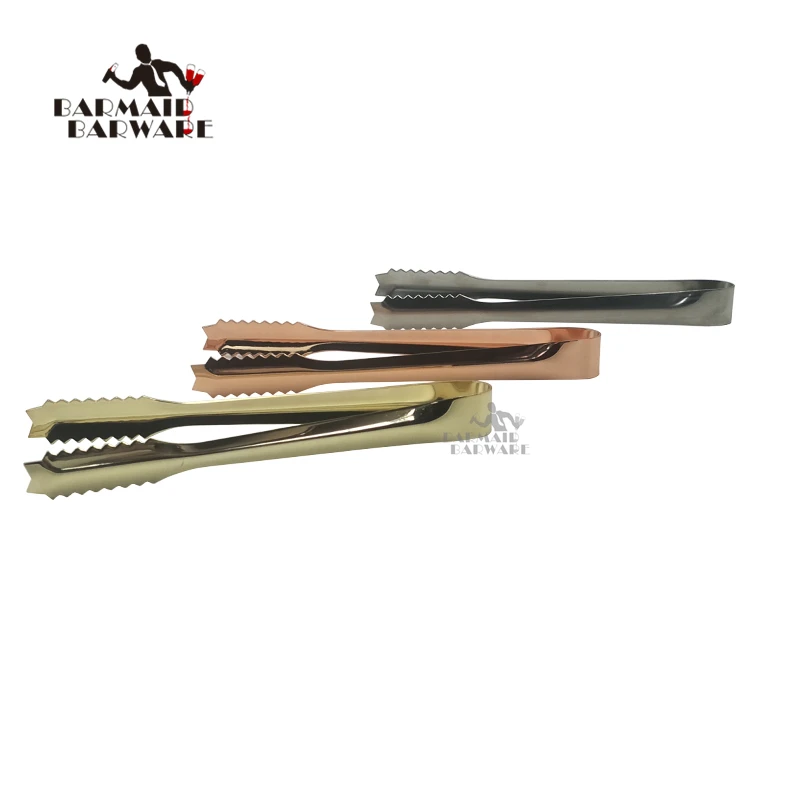 

17.8cm Ice tong Bbq Stainless Steel Barbecue BBQ Clip Bread Food Ice Clamp Ice Tongs Bar Kitchen Accessories