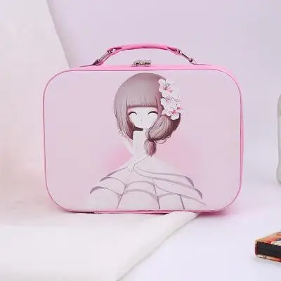Pink girl L Ruputin для йоги, спортивная сумка для йоги, многофункциональная сумочка-косметичка Для женщин туалетные принадлежности органайзер для макияжа, сумка, Водонепроницаемый Женский хранения Make Up Чехол - Цвет: Pink girl L