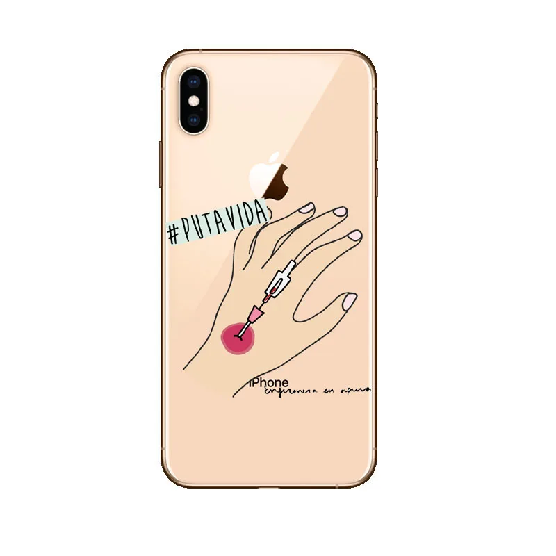 TPU Мягкий силиконовый чехол из ТПУ для iPhone 11Pro X XR XS MAX 7 8 8Plus 5S SE 6 6S 6Plus - Цвет: TPU
