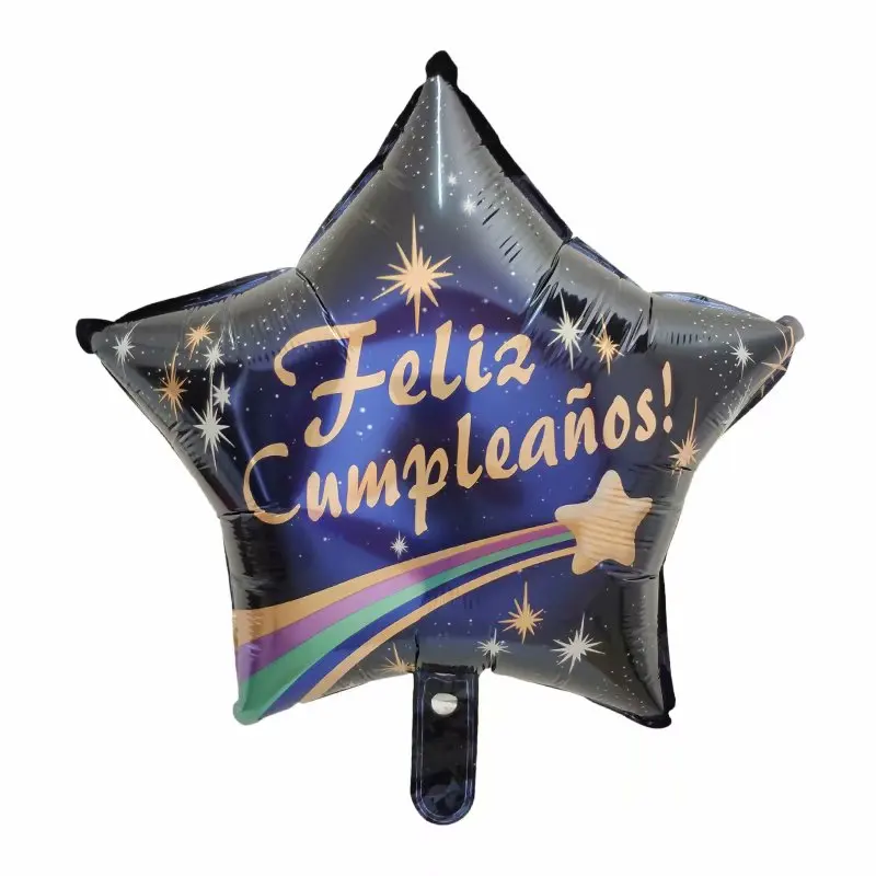 50 шт./лот 18 дюймов Feliz Cumpleanos испанский майлар из фольги для воздушных шаров Гелиевый шар с днем рождения воздушные шары украшения Бало
