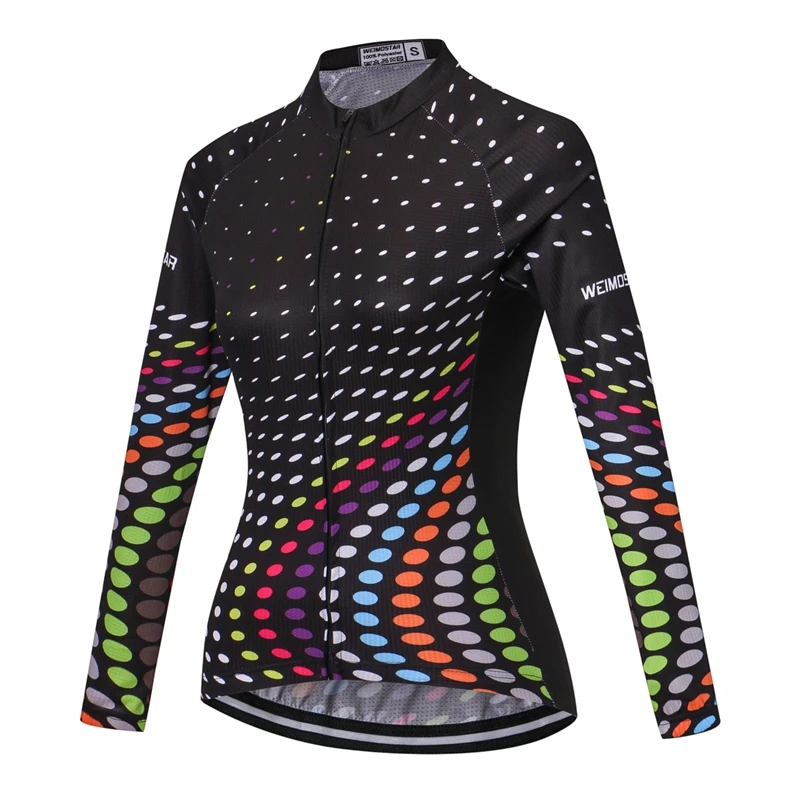Женская трикотажная футболка WEIMOSTAR с длинным рукавом для велоспорта S XXXL|cycling jersey