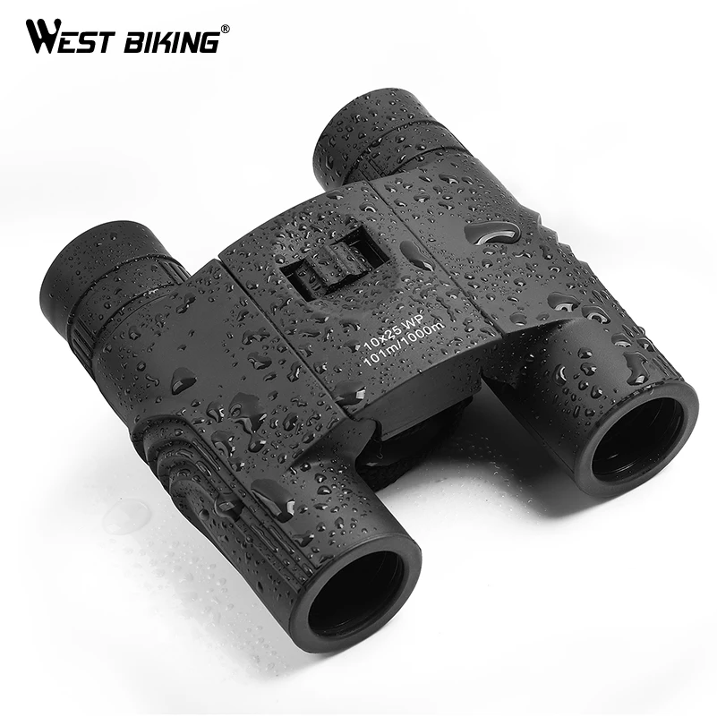 WEST BIKING бинокли 10*25 BAK4 Prism FMC зеленая пленка портативный телескоп полностью