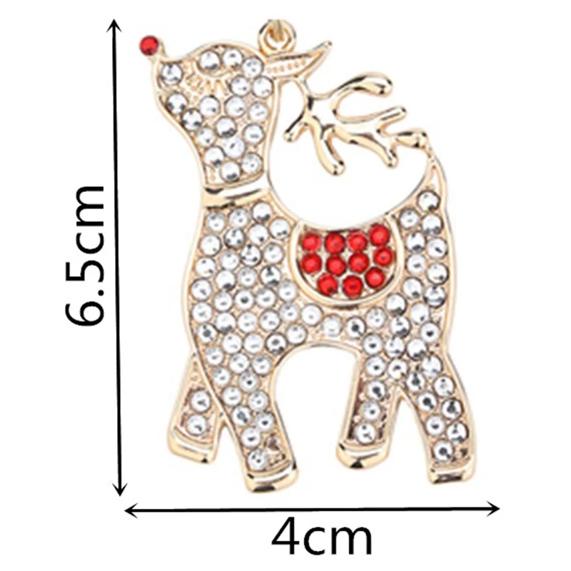 Diy ручной работы Алмазный брелок горный хрусталь сумка подвесные брелоки олень