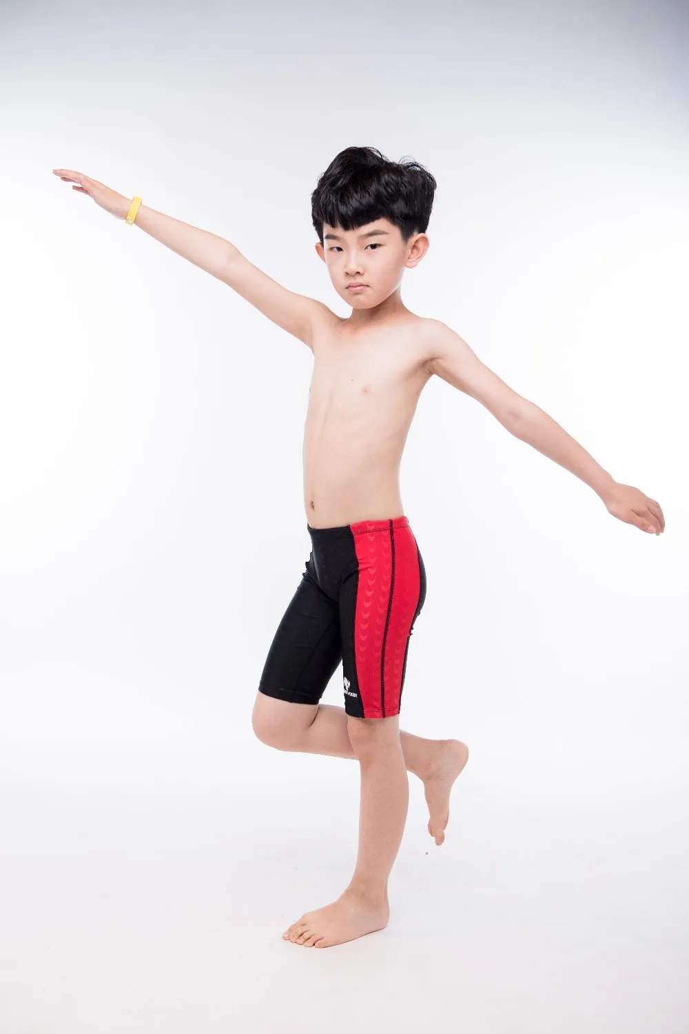 

Professional Kids Swim Shorts Plus Size Beach Surf Bathing Suits Racing Competition Training Swimsuit Boys Summer Swim Trunks