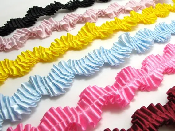 Плиссированная отделка | Гофрированная лента 1 дюймовая плиссированная