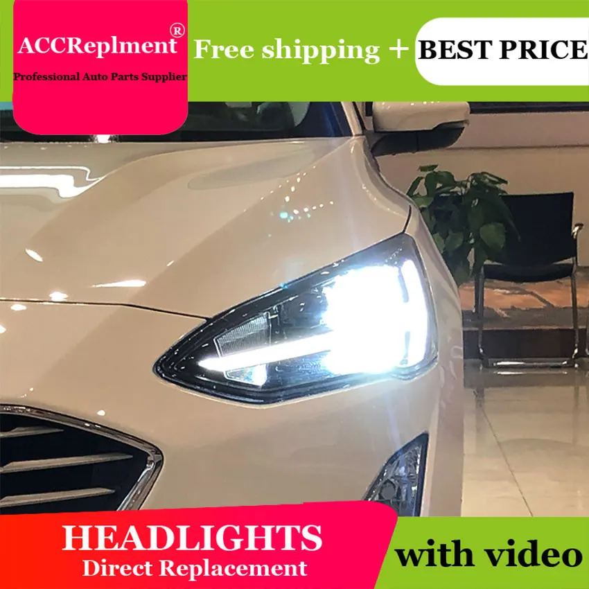 Авто. PRO головной светильник s для Ford Focus 2019 Тюнинг автомобилей би ксенон объектив