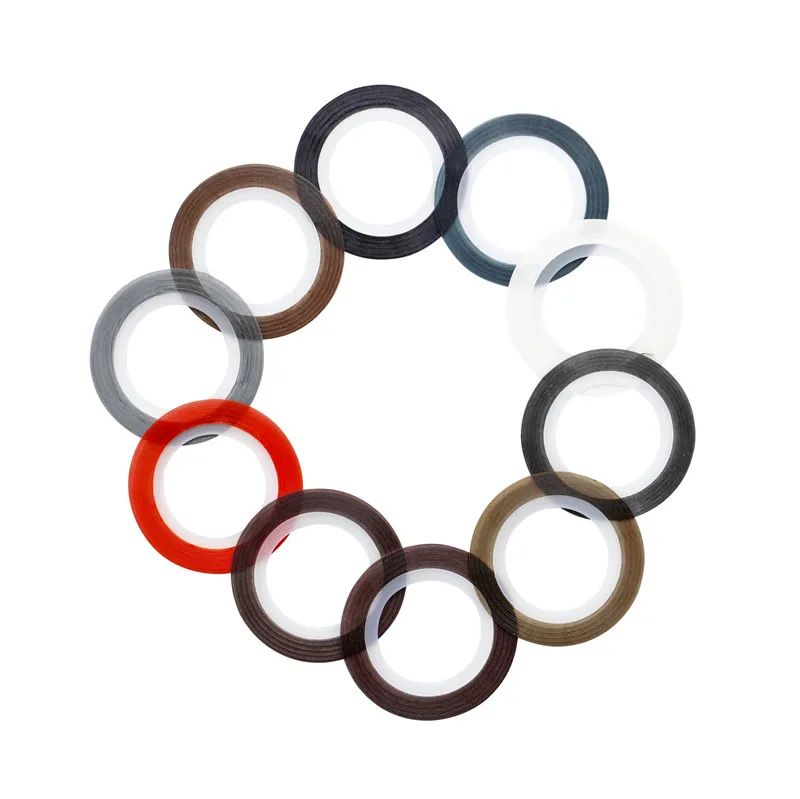 ROSALIND 1 мм 10 шт./лот цветной блеск для ногтей полоска Набор наклеек украшения