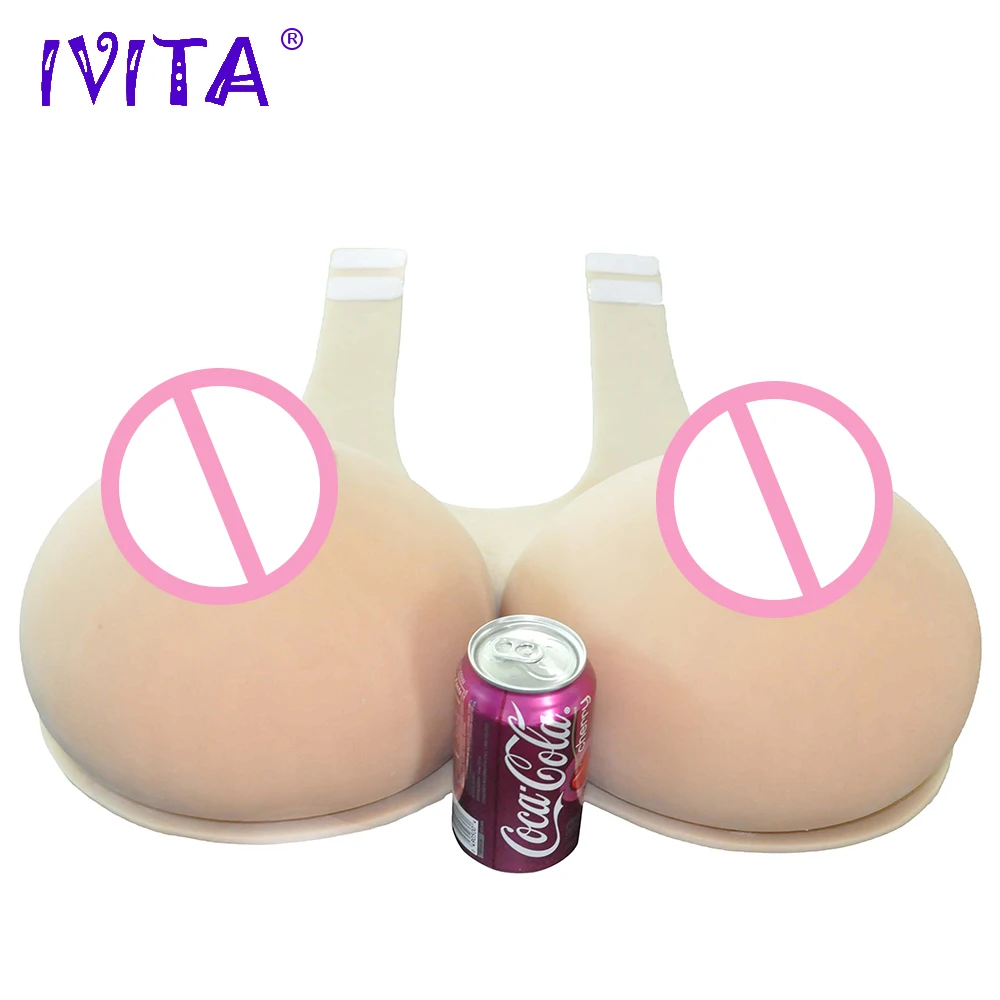 Искусственная силиконовая грудь IVITA 12 кг искусственная для фрикциона королева