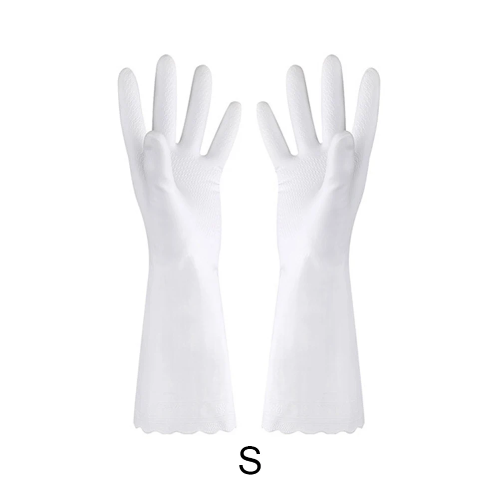 2x волшебные перчатки водонепроницаемые латексные кухонные перчатки с длинным рукавом для мытья посуды перчатки для мытья посуды резиновые инструменты для уборки дома