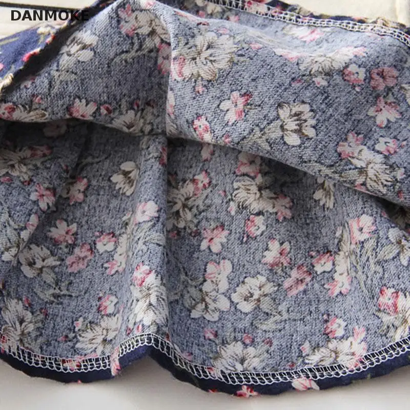 Платье с длинными рукавами для девочек принтом милого кролика и цветов 2017 г.