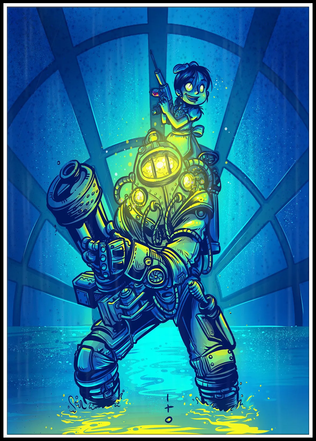 Плакат Bioshock Rapture видео игра Постеры фильма белая бумага Картина Настенная картина для гостиной украшение дома - Цвет: 25