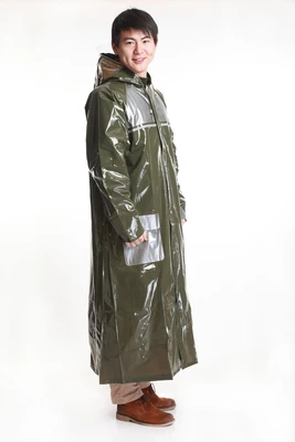 Новое поступление топ мода толстый дождевик для взрослого длинный открытый