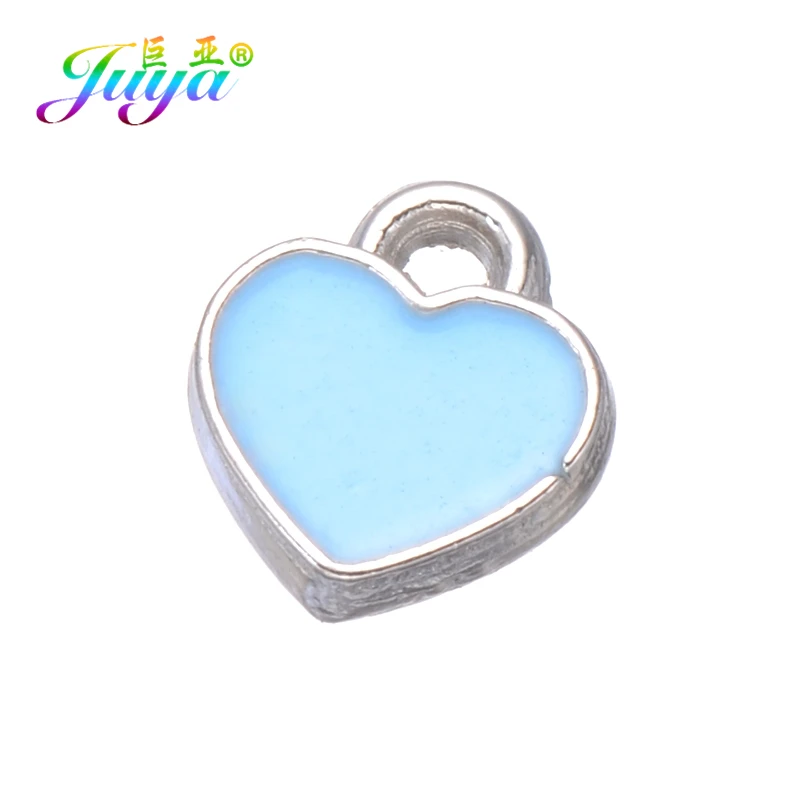 50 Pieces As Photo Juya DIY Small Enamel Charms Wholesale HandiCraft Evil Eye Love Heart Star Resin Charms For Women Kids Fashion Bijoux Making - Окраска металла: 50 Pieces As Photo