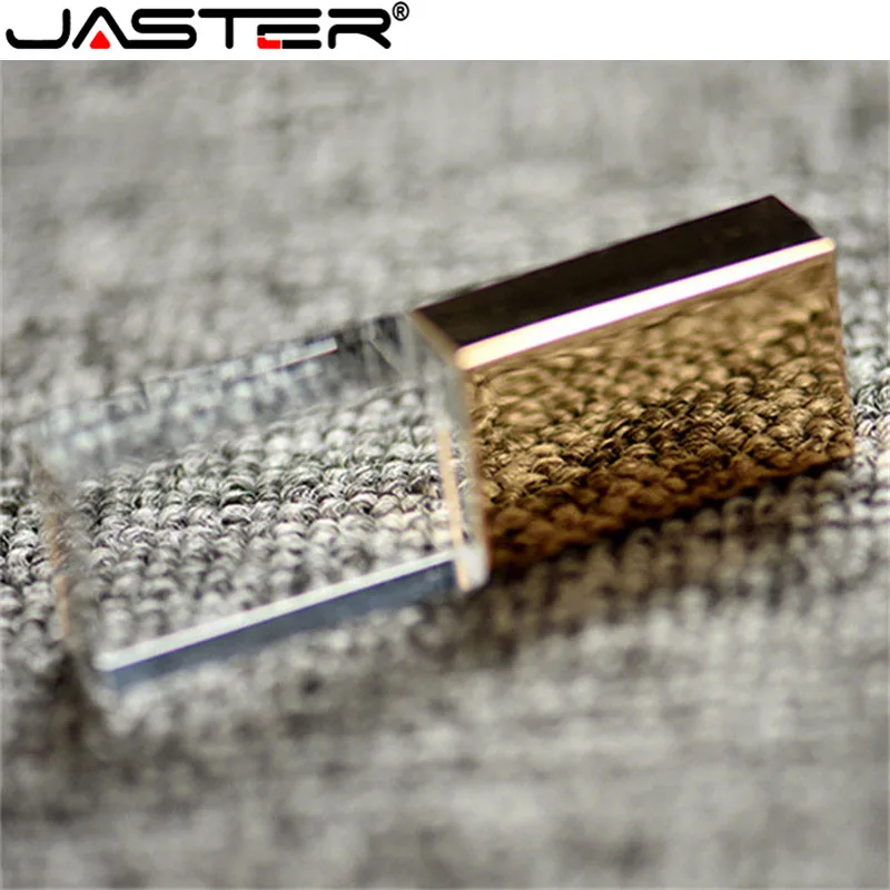 JASTER Пользовательский логотип usb 2,0 дизайн уникальный кристалл usb флэш-памяти