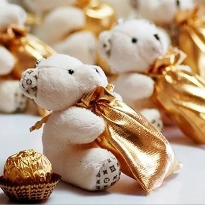 

Cute Hi-Q Little Bear Haversack Candy Bag Wedding Favors Holders Supplies Gift Packing Boxes 100pcs/Lot Free Shipping