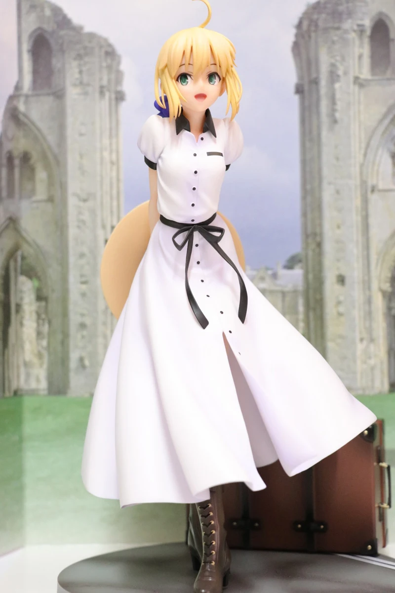 Ночная статуя Fate State Saber Alter Arutoria Pendoragon британский стиль путешествий милые фигурки