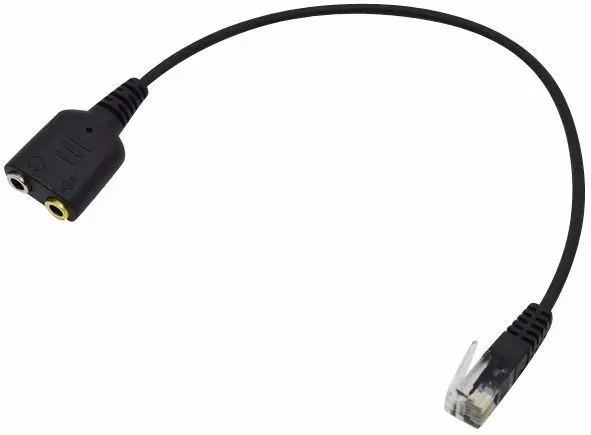 2 шт./лот Бесплатная доставка шт адаптер для гарнитуры кабели 3 5 мм разъем RJ9 Для