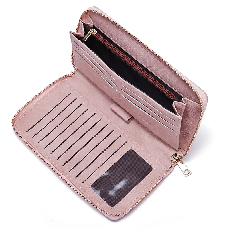 Women Wallets Fashion Leather Wallet Leisure Luxury Brand Clutch Ladies Bag Long Purses Card Holder Organizer Billeteras Mujer
