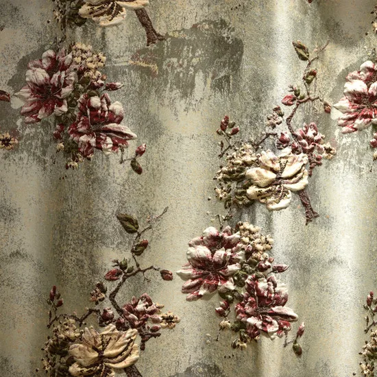 Curtain 2 Роскошные 3D жаккардовые занавески для спальни с высококачественным вышитым тюлем, элегантные занавески для гостиной, европейские занавески - Цвет: Curtain 2
