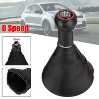56 speed 12mm gear shift knob lever shifter gaiter boot for vw polo golf