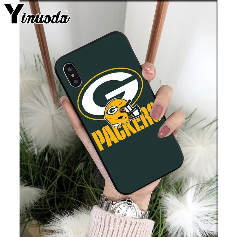 Yinuoda Green Bay Packers Мягкий силиконовый чехол для телефона из ТПУ для Apple iPhone 8 7 6 6S Plus X XS MAX 5 5S SE XR мобильных телефонов - Цвет: A16