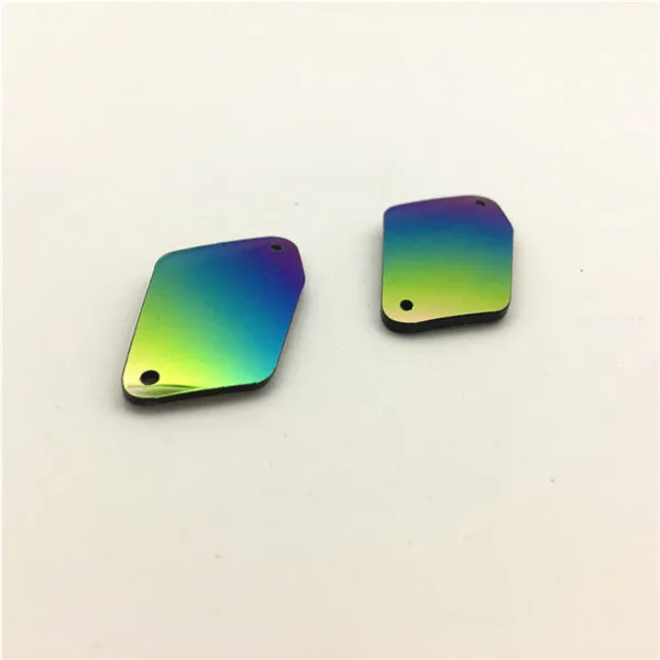 20N 17x32mm Высококачественные акриловые стразы разных форм, с отверстиями, радужные зеркальные Акриловые Бусины, 30 шт - Цвет: 20N 17x32mm