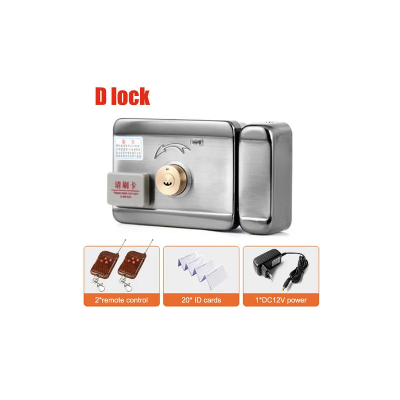 kit 20 DC12V электрический ворота двери RFID Умный Замок Система контроля доступа бесплатный китайский узел в подарок - Цвет: kit 20