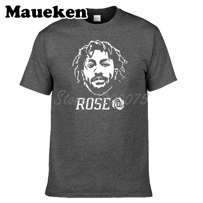Мужская футболка The Roses Bloom 1 Derrick Rose Minnesota Chicago MVP одежда мужская с круглым вырезом