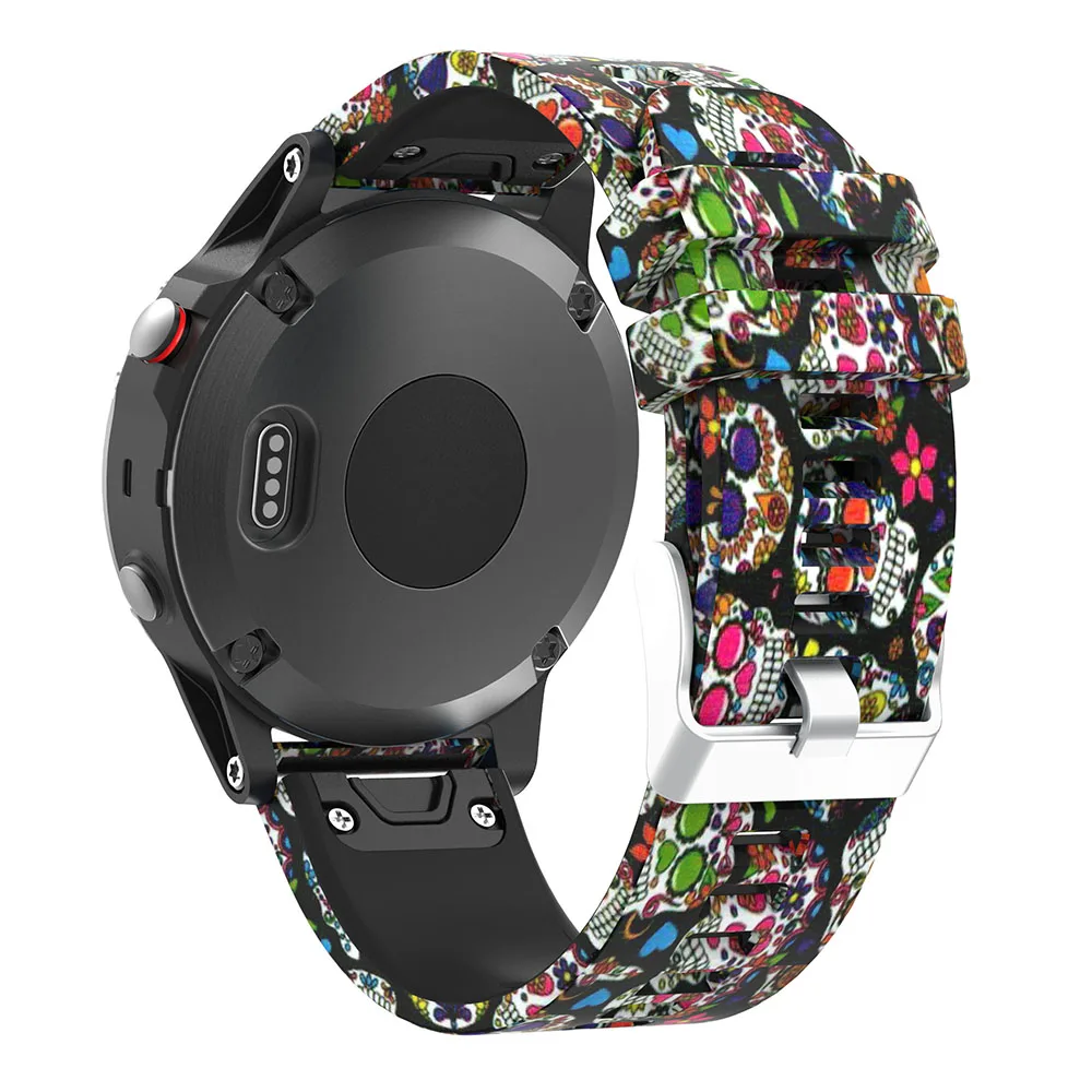 Ремешок силиконовый быстросъемный для смарт часов Garmin Fenix 5/5 Plus/Instinct 22 мм Forerunner 935