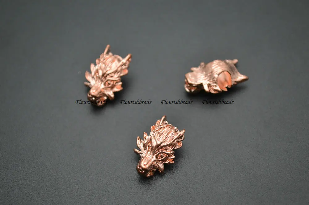 

Popular Various Color Wolf Head Metal Spacer Loose Beads Jewelry Findings ( Rhodium color / Gold / Rose Gold / Gun Metal Color)