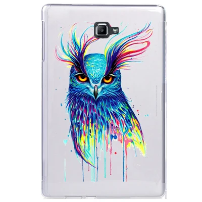Мягкий ТПУ чехол с принтом для Samsung Galaxy Tab A A6 6 10 1 2016 P580 P585 S Pen планшета