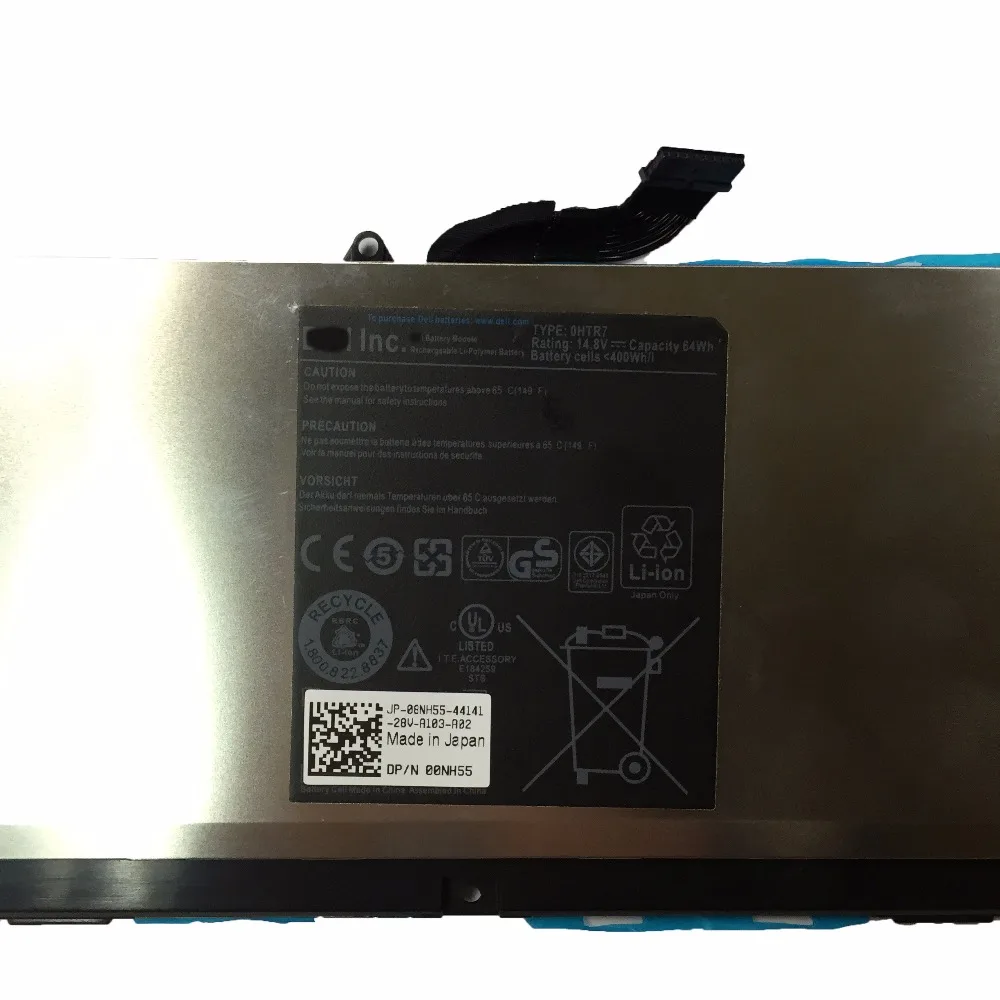 14 8 V 64Wh новый оригинальный OHTR7 ноутбук Батарея для Dell XPS 15z 15Z 15Z-L511X 15Z-L511Z L511X L511z 0NMV5C