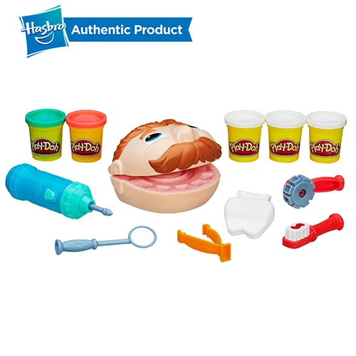 B5520-DRILL N FILL Hasbro Play Doh маленький стоматолог красочный грязевой Забавный пирог детская мягкая глина Плайя креативный Play Doh DIY Набор игрушек слизи прозрачный пушистый - Цвет: B5520-DRILL N FILL