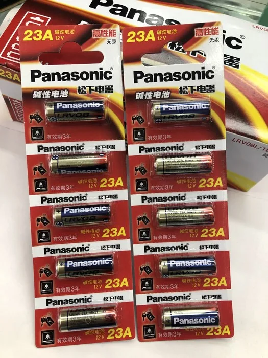 

10 шт./лот новый оригинальный Panasonic 23A 23A 12V Ультра щелочные батареи/батареи сигнализации A23