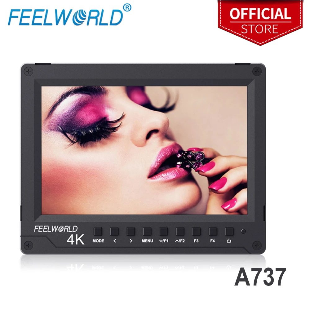 7 дюймовый полевой монитор Feelworld A737 алюминиевый дизайн Full HD 1920x1200 4K HDMI на камеру с