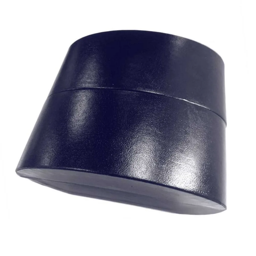 Роскошный дисплей часов коробка искусственного синего цвета кожаный чехол для