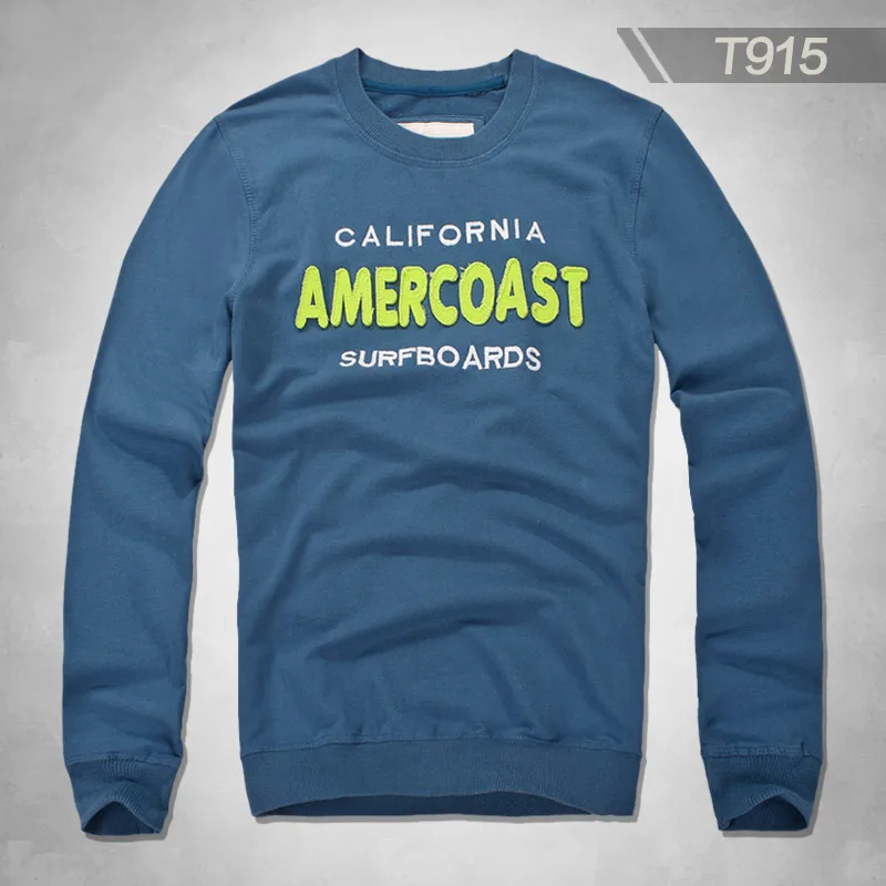 T915 Royal Blue Amercoast/весенне-осенний комплект с футболкой с длинными рукавами и круглым вырезом 90 - Цвет: T915 Royal Blue