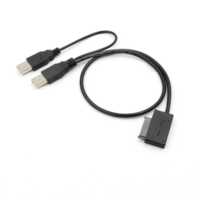 Новый тонкий SATA кабель USB 2 0 до 7 + 6 внешняя мощность для ноутбука мини CD ROM адаптер