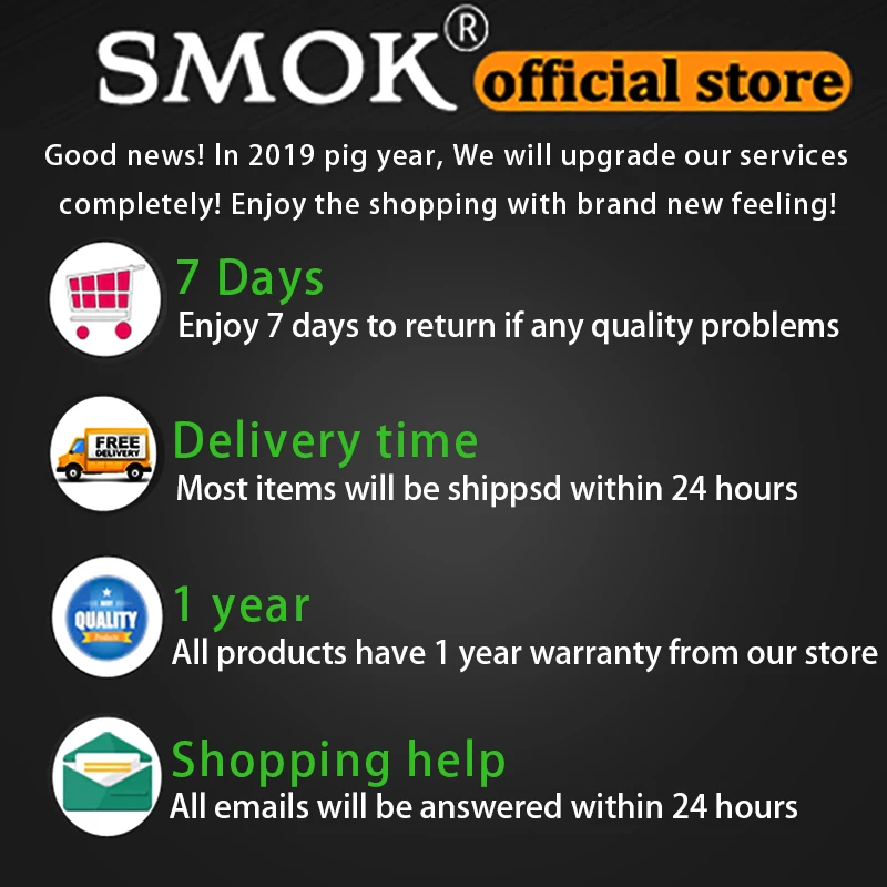 Smok V8 RBA Patented Fused 0.28ohm Clapton Dual Coil 50W-140W | Электроника