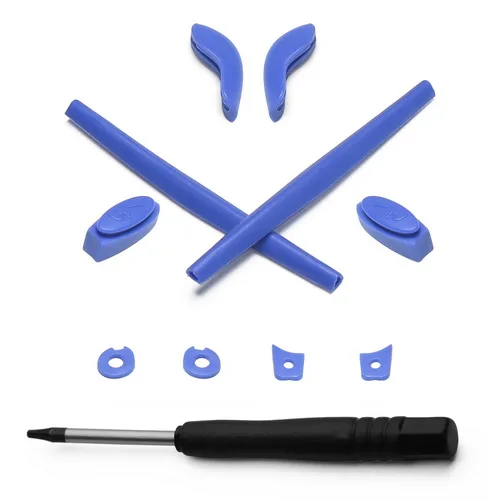 Blue and T6 Mryok Замена Earsocks и Носовые фиксирующие накладки и Установка винт водительский инструмент T6 для-солнцезащитные очки Oakley Джульетта X-металлический корпус - Цвет линз: Blue and T6