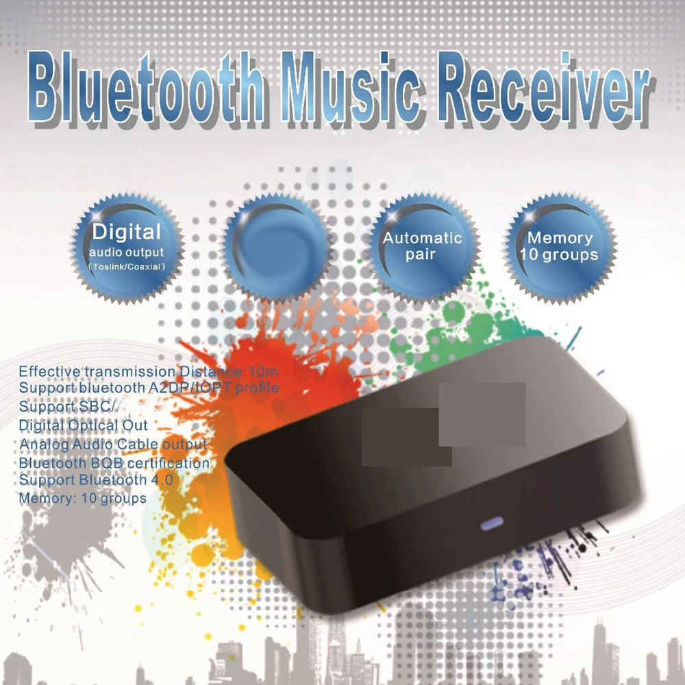 Music Digital Transferring Receiver Aptx Wireless Bluetooth 4.0 Audio Adapter | Электроника