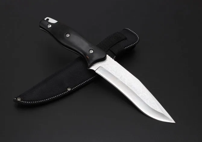 SR SR-S037 Camping Tactical Knife 5Cr13Wov Blade Ebony Handle Survival Fixed Outdoor Multi Knives Tool High Quality |