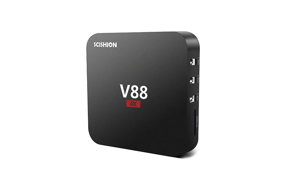 20 шт SCISHION V88 4K Android 7 1 Smart TV Box Rockchip 3229 1G/8G 4 USB 2K WiFi полноразмерный четырехъядерный