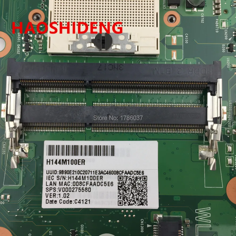 Материнская плата V000275580 для ноутбука Toshiba Satellite C855 серии L855 (зеленая плата) все