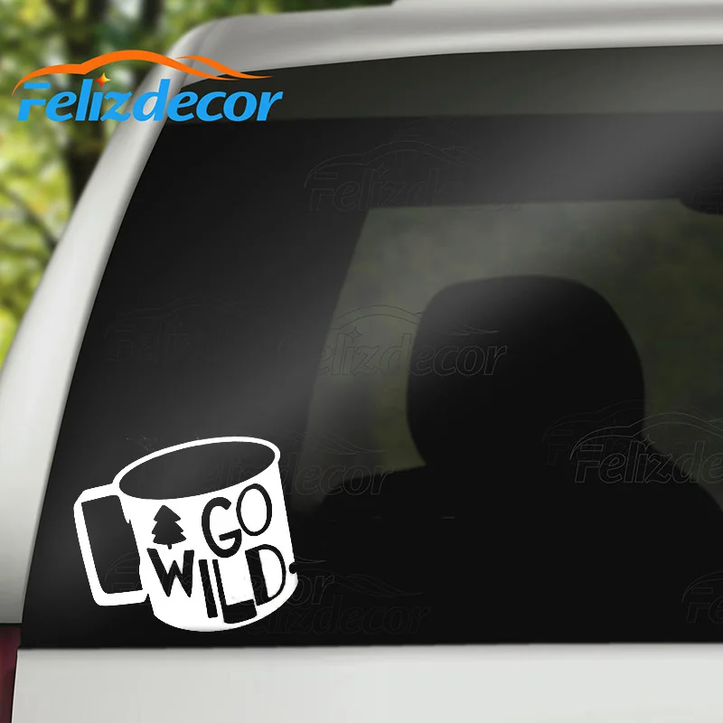 Go wild Cup автомобильные наклейки Высококачественная клейкая виниловая