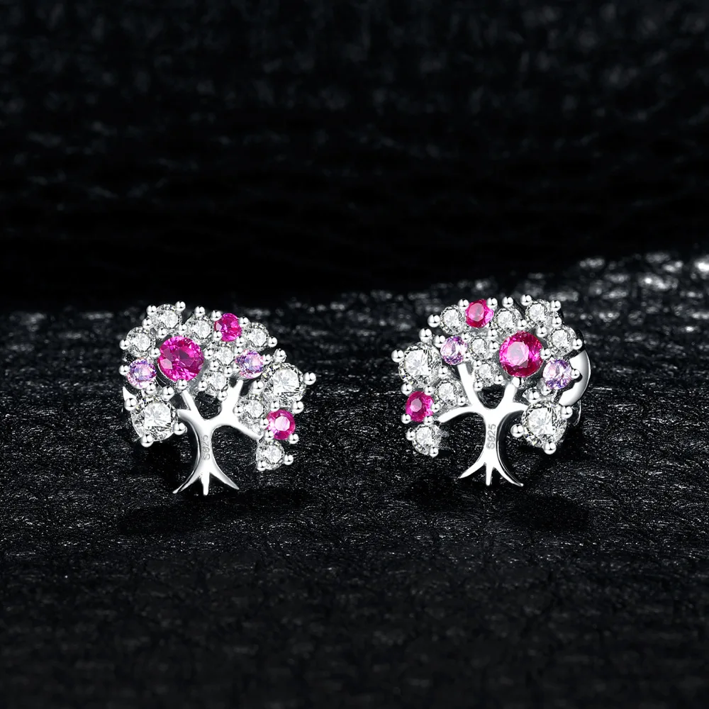 JewelryPalace серьги Для женщин стерлингового серебра 925 Июль Камень создан Рубин