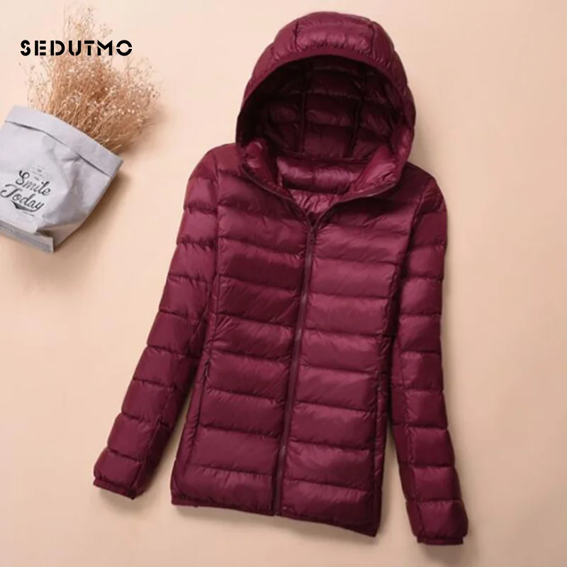 Женский зимний пуховик SEDUTMO модель 2018 года 3XL короткий ульсветильник на утином