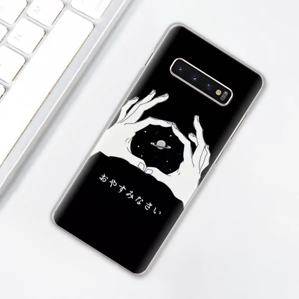 Чехол для samsung Galaxy S10e S10 Plus S7 S8 S9 Plus Note 8 9 M10 M20 M30 жесткий чехол Coque - Цвет: 001